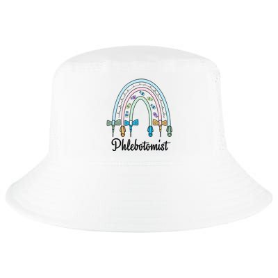 Phlebotomist Nurse Butterflies Needle Rainbow Phlebotomy Nurse Lab Week Cool Comfort Performance Bucket Hat