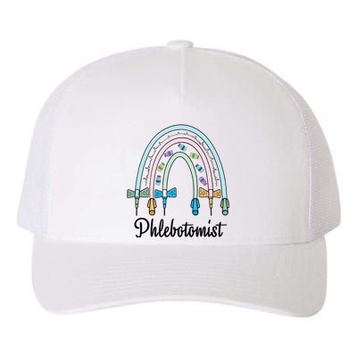 Phlebotomist Nurse Butterflies Needle Rainbow Phlebotomy Nurse Lab Week Yupoong Adult 5-Panel Trucker Hat