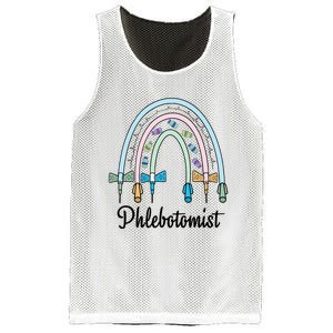 Phlebotomist Nurse Butterflies Needle Rainbow Phlebotomy Nurse Lab Week Mesh Reversible Basketball Jersey Tank