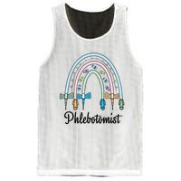 Phlebotomist Nurse Butterflies Needle Rainbow Phlebotomy Nurse Lab Week Mesh Reversible Basketball Jersey Tank