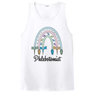 Phlebotomist Nurse Butterflies Needle Rainbow Phlebotomy Nurse Lab Week PosiCharge Competitor Tank