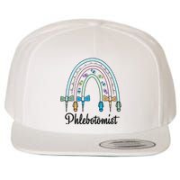 Phlebotomist Nurse Butterflies Needle Rainbow Phlebotomy Nurse Lab Week Wool Snapback Cap