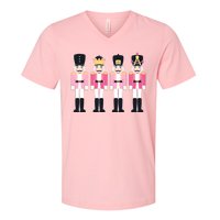 Pink Nutcracker Ballet Vintage Christmas Nutcracker V-Neck T-Shirt