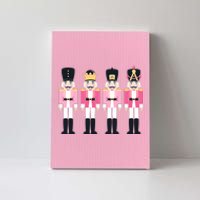 Pink Nutcracker Ballet Vintage Christmas Nutcracker Canvas