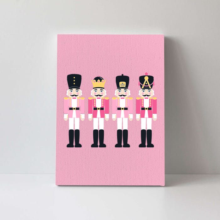 Pink Nutcracker Ballet Vintage Christmas Nutcracker Canvas