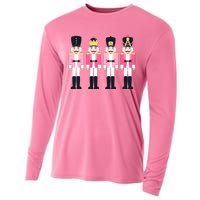 Pink Nutcracker Ballet Vintage Christmas Nutcracker Cooling Performance Long Sleeve Crew