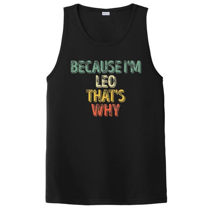 Personalized Name Because IM Leo ThatS Why PosiCharge Competitor Tank