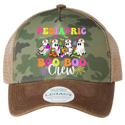 Pediatric Nurse Booboo Crew Ghost Nurse Halloween Costume Legacy Tie Dye Trucker Hat