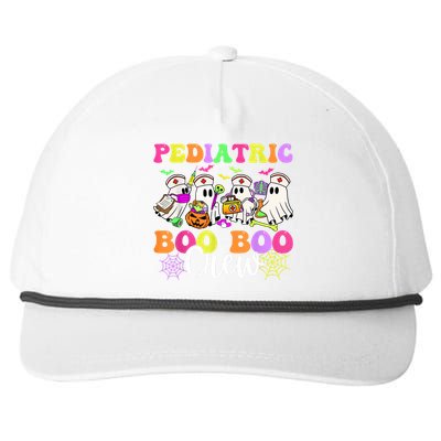 Pediatric Nurse Booboo Crew Ghost Nurse Halloween Costume Snapback Five-Panel Rope Hat