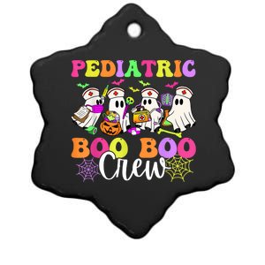 Pediatric Nurse Booboo Crew Ghost Nurse Halloween Costume Ceramic Star Ornament