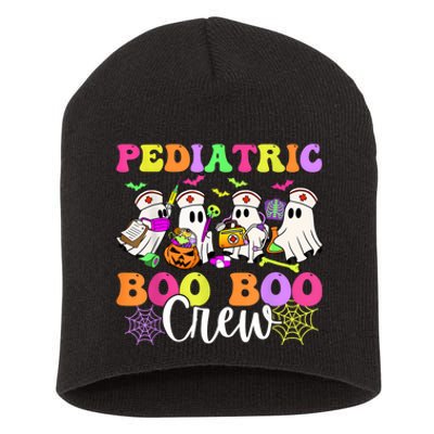 Pediatric Nurse Booboo Crew Ghost Nurse Halloween Costume Short Acrylic Beanie