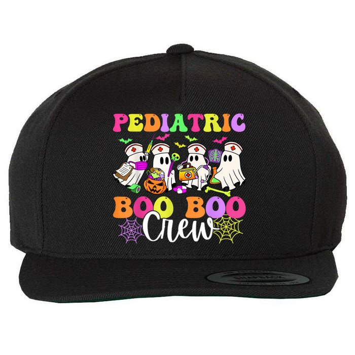 Pediatric Nurse Booboo Crew Ghost Nurse Halloween Costume Wool Snapback Cap