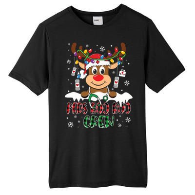 Peds Nurse Boo Crew Reindeer Nurse Buffalo Plaid Christmas Tall Fusion ChromaSoft Performance T-Shirt