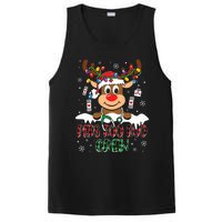 Peds Nurse Boo Crew Reindeer Nurse Buffalo Plaid Christmas PosiCharge Competitor Tank