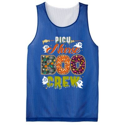 Picu Nurse Boo Crew Rn Squad Halloween Matching Fun Meaningful Gift Mesh Reversible Basketball Jersey Tank