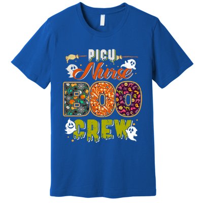 Picu Nurse Boo Crew Rn Squad Halloween Matching Fun Meaningful Gift Premium T-Shirt