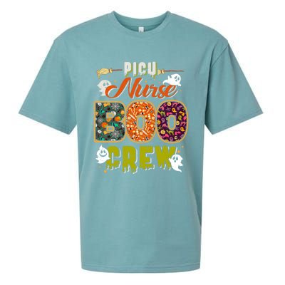 Picu Nurse Boo Crew Rn Squad Halloween Matching Fun Meaningful Gift Sueded Cloud Jersey T-Shirt