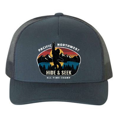 Pacific Northwest Bigfoot Hide And Seek Champ Sasquatch Gift Yupoong Adult 5-Panel Trucker Hat