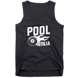 Pool Ninja Billiards Dad Gift For Father’s Day Tank Top