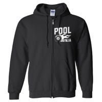 Pool Ninja Billiards Dad Gift For Father’s Day Full Zip Hoodie