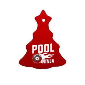 Pool Ninja Billiards Dad Gift For Father’s Day Ceramic Tree Ornament