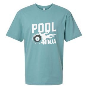 Pool Ninja Billiards Dad Gift For Father’s Day Sueded Cloud Jersey T-Shirt