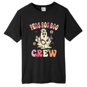 Peds Nurse Boo Crew Retro Halloween Pediatric Nurse Tall Fusion ChromaSoft Performance T-Shirt