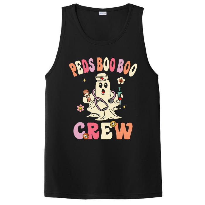 Peds Nurse Boo Crew Retro Halloween Pediatric Nurse PosiCharge Competitor Tank