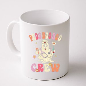 Peds Nurse Boo Crew Retro Halloween Pediatric Nurse Coffee Mug