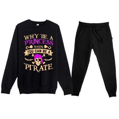 Pirate Night Costume For A Lover Of Caribbean Pirate Nights Premium Crewneck Sweatsuit Set