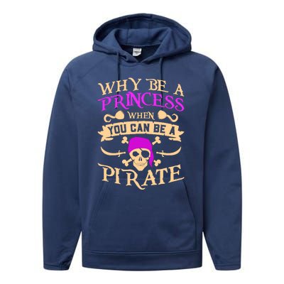 Pirate Night Costume For A Lover Of Caribbean Pirate Nights Performance Fleece Hoodie