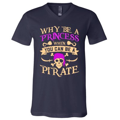 Pirate Night Costume For A Lover Of Caribbean Pirate Nights V-Neck T-Shirt