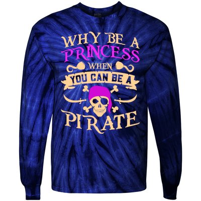 Pirate Night Costume For A Lover Of Caribbean Pirate Nights Tie-Dye Long Sleeve Shirt