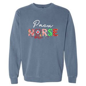 Pacu Nurse Christmas Nurse Elf Nurse Santas Favorite Nurse Great Gift Garment-Dyed Sweatshirt