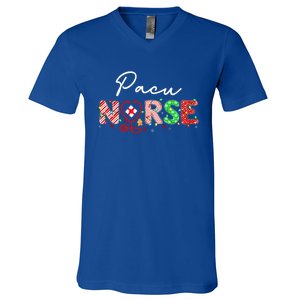 Pacu Nurse Christmas Nurse Elf Nurse Santas Favorite Nurse Great Gift V-Neck T-Shirt