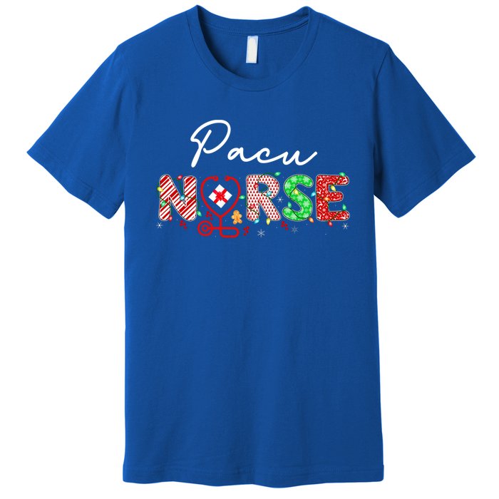 Pacu Nurse Christmas Nurse Elf Nurse Santas Favorite Nurse Great Gift Premium T-Shirt