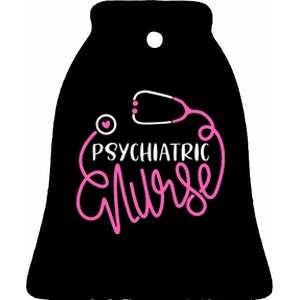 Psychiatric Nurse Cute RN Mental Health Nursing Psych Nurse Ceramic Bell Ornament