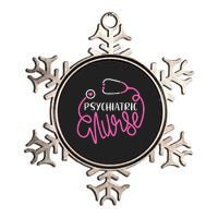 Psychiatric Nurse Cute RN Mental Health Nursing Psych Nurse Metallic Star Ornament