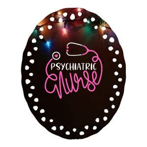 Psychiatric Nurse Cute RN Mental Health Nursing Psych Nurse Ceramic Oval Ornament