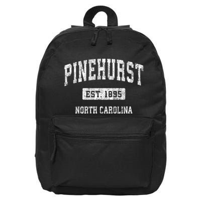 Pinehurst North Carolina Nc Vintage Sports 16 in Basic Backpack