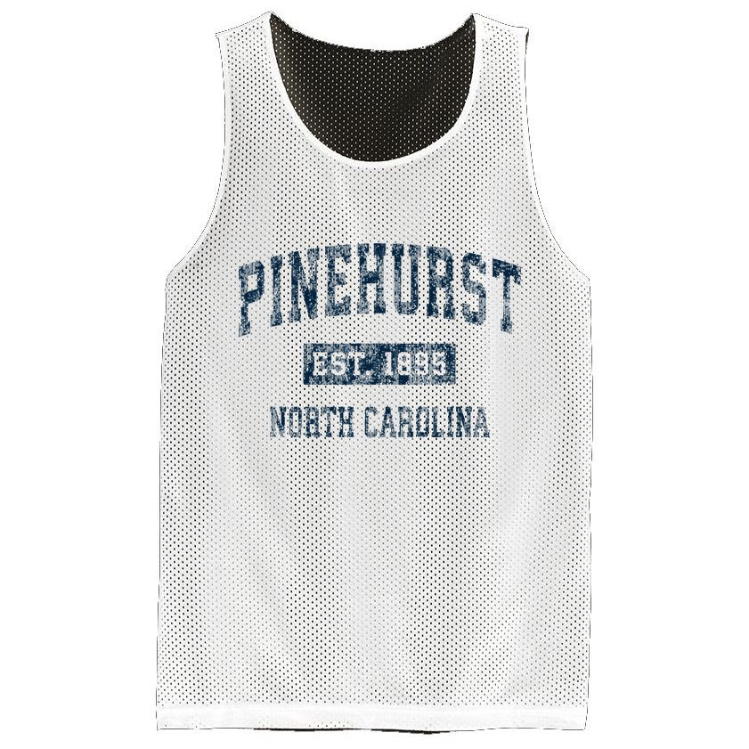 P.I.N.E.H.U.R.S.T North Carolina Nc Vintage Sports Mesh Reversible Basketball Jersey Tank