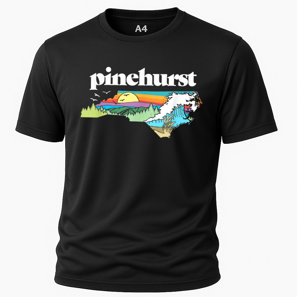 Pinehurst North Carolina Outdoors Retro Nature Cooling Performance Crew T-Shirt