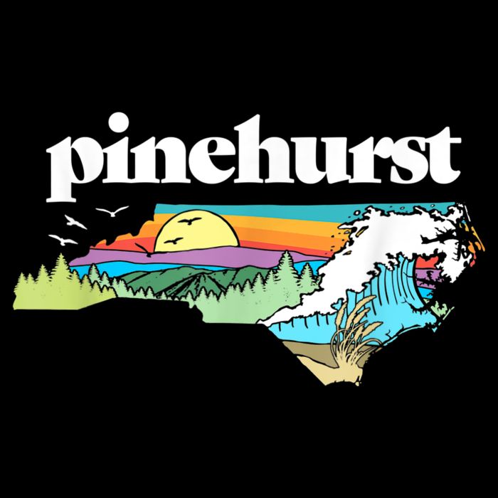 Pinehurst North Carolina Outdoors Retro Nature Cooling Performance Crew T-Shirt