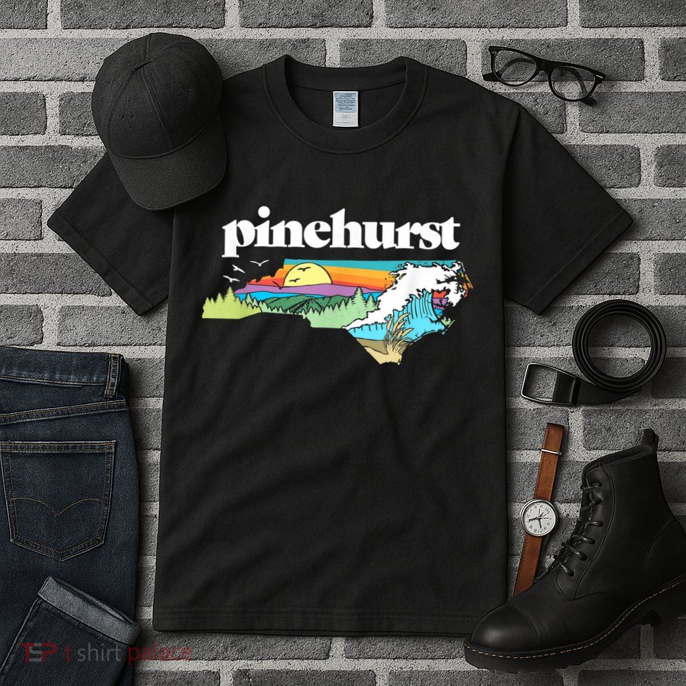 Pinehurst North Carolina Outdoors Retro Nature Tall T-Shirt