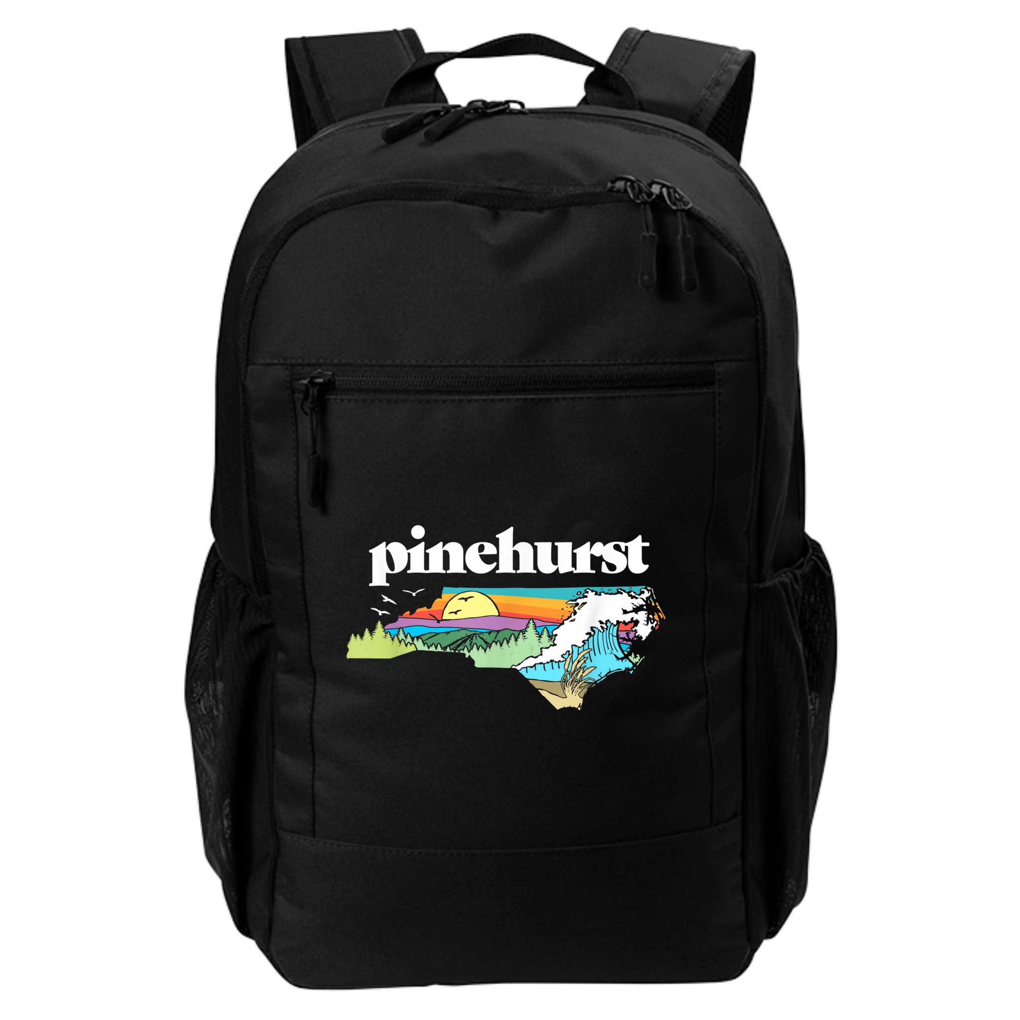 Pinehurst North Carolina Outdoors Retro Nature Backpack