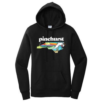 Pinehurst North Carolina Outdoors Retro Nature Women's Pullover Hoodie