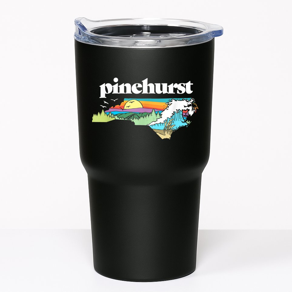 Pinehurst North Carolina Outdoors Retro Nature Tumbler