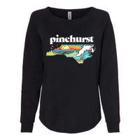 Pinehurst North Carolina Outdoors Retro Nature Womens California Wash Sweatshirt