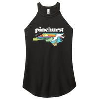 Pinehurst North Carolina Outdoors Retro Nature Women's Perfect Tri Rocker Tank