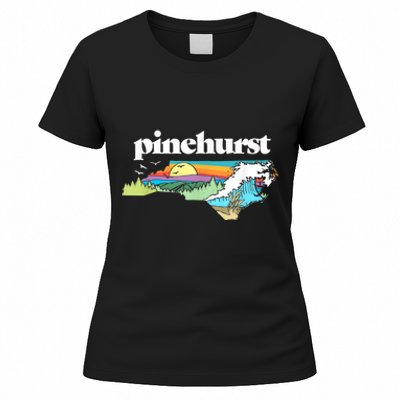 Pinehurst North Carolina Outdoors Retro Nature Women's T-Shirt